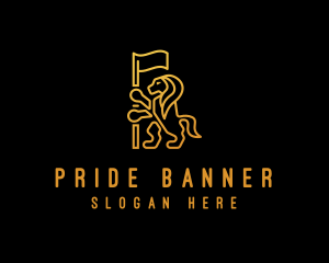 Golden Lion Flag logo design