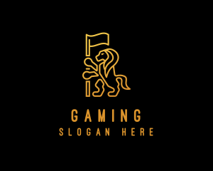 Sigil - Golden Lion Flag logo design