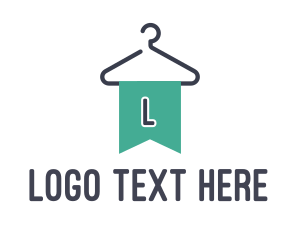 Laundry - Flag Laundry Lettermark logo design