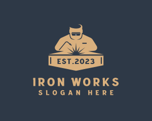 Iron Work Welder logo design