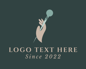 Therapy - Acupuncturist Needle Hand logo design