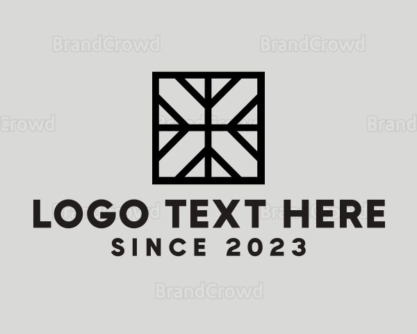 Square Frame Letter X Logo