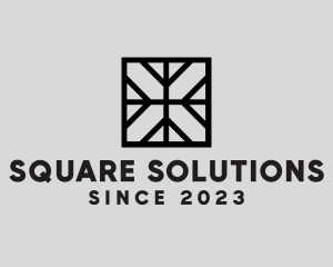 Square - Square Frame Letter X logo design