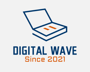 Online - Laptop Online Webinar logo design