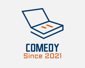 Academy - Laptop Online Webinar logo design