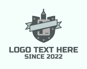 Vape Pod - Vape Shield Banner logo design