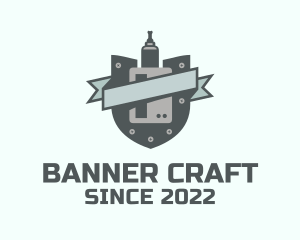 Banner - Vape Shield Banner logo design