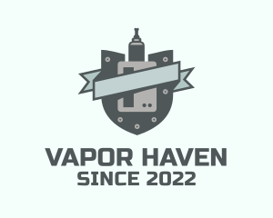 Vape - Vape Shield Banner logo design