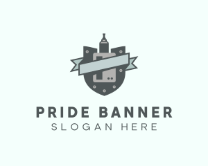 Building Vape Banner logo design