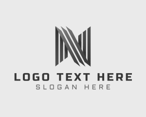 Creative - Creative Lines Advertising Letter N logo design