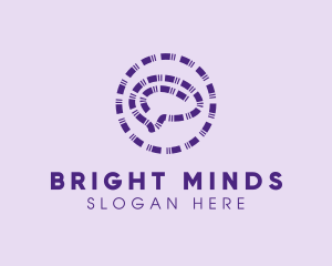 Science - Brain Psychology Pattern logo design