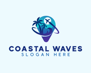 Shore - Airplane Travel Resort logo design