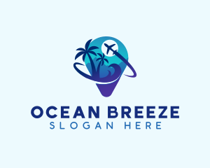 Seashore - Airplane Travel Resort logo design