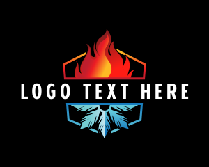 Hot - Hot Cooling Ventilation logo design