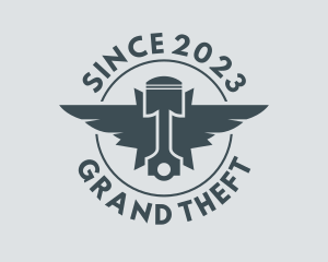 Maintenance - Piston Wings Repair logo design