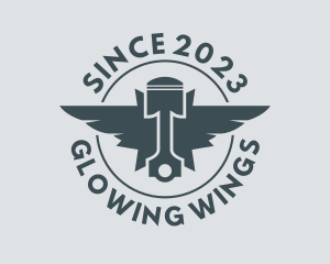 Piston Wings Repair logo design