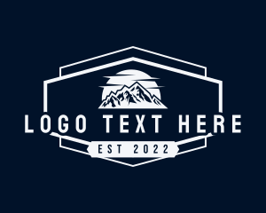 Hiker - Classic Mountain Peak logo design