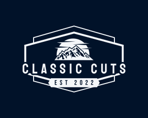 Classic Mountain Peak logo design