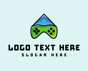 Gamepad - Mountain Peak Gaming logo design