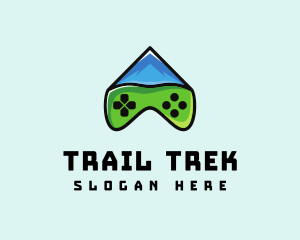 Hike - Mountain Peak Gaming logo design
