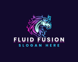 Bisexual - Unicorn Stallion Streamer logo design