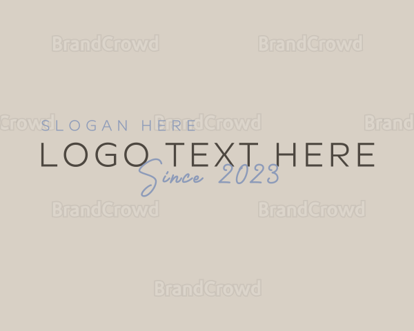 Elegant Script Entrepreneur Logo