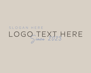 Typography - Elegant Script Entrepreneur logo design