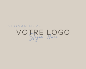 Elegant Script Entrepreneur Logo