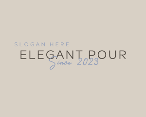 Elegant Script Entrepreneur logo design