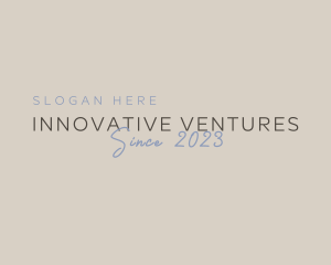 Elegant Script Entrepreneur logo design