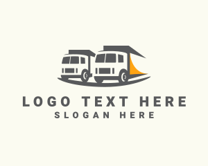 Truck - Loigistic Delivery Truck Transport logo design