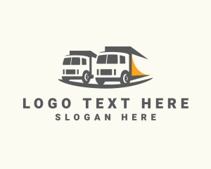 Cargo Truck - Loigistic Delivery Truck Transport logo design