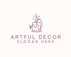 Candlelight Candle Decor logo design