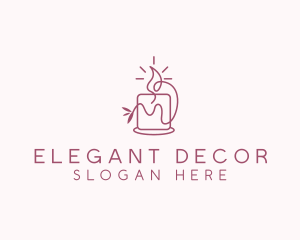 Decor - Candlelight Candle Decor logo design