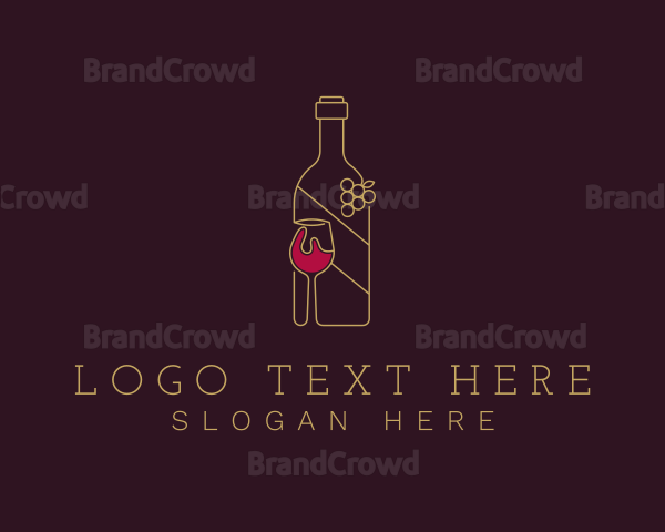 Wine Liquor Drink Logo