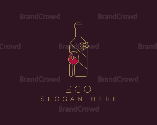 Wine Liquor Drink Logo