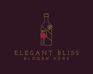 Bartender - Wine Liquor Drink logo design