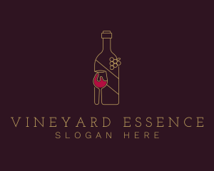 Wine Liquor Drink logo design