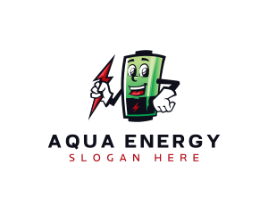 Energy Battery Charge logo design