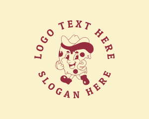 Mascot - Happy Pizza Slice logo design
