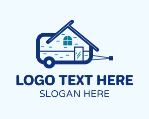 Home Cleaning - House Trailer Realty logo design