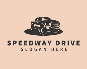 Driver - Pickup Truck Driver logo design