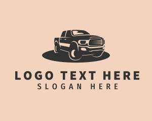 Pickup Truck Driver Logo