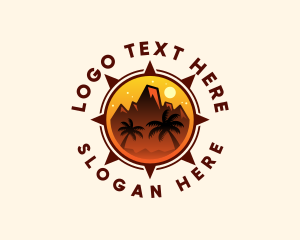 Backpacker - Mountain Peak Hiking logo design