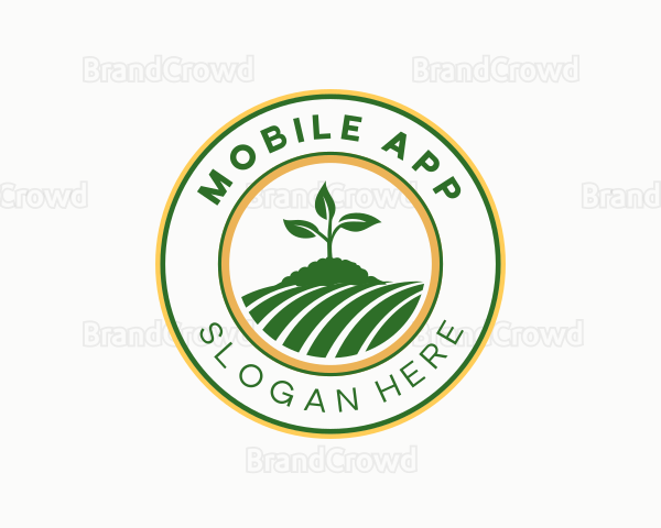 Leaf Sprout Field Logo