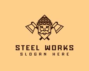 Old Man Woodwork logo design