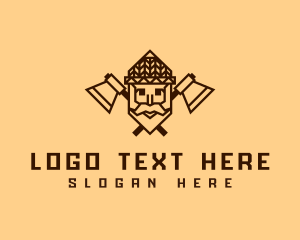 Logging - Old Man Woodwork logo design