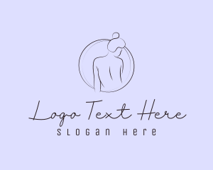 Skin Care - Female Naked Goddess logo design