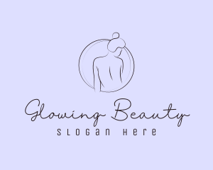 Aesthetician - Female Naked Goddess logo design