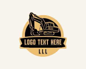 Contractor - Construction Builder Machinery logo design